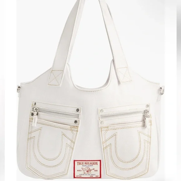 True Religion White Tote Bag - Picture 4 of 4